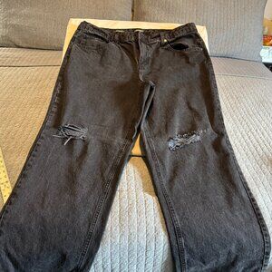 Wild Fable Jeans Distressed Black Size 16